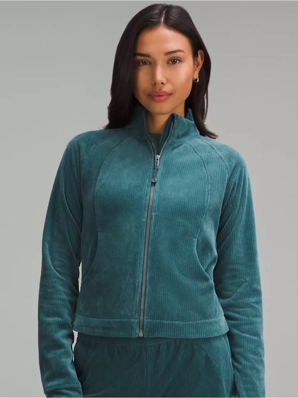 Lululemon Scuba Track Jacket Velvet Cord-NWT Size 6
